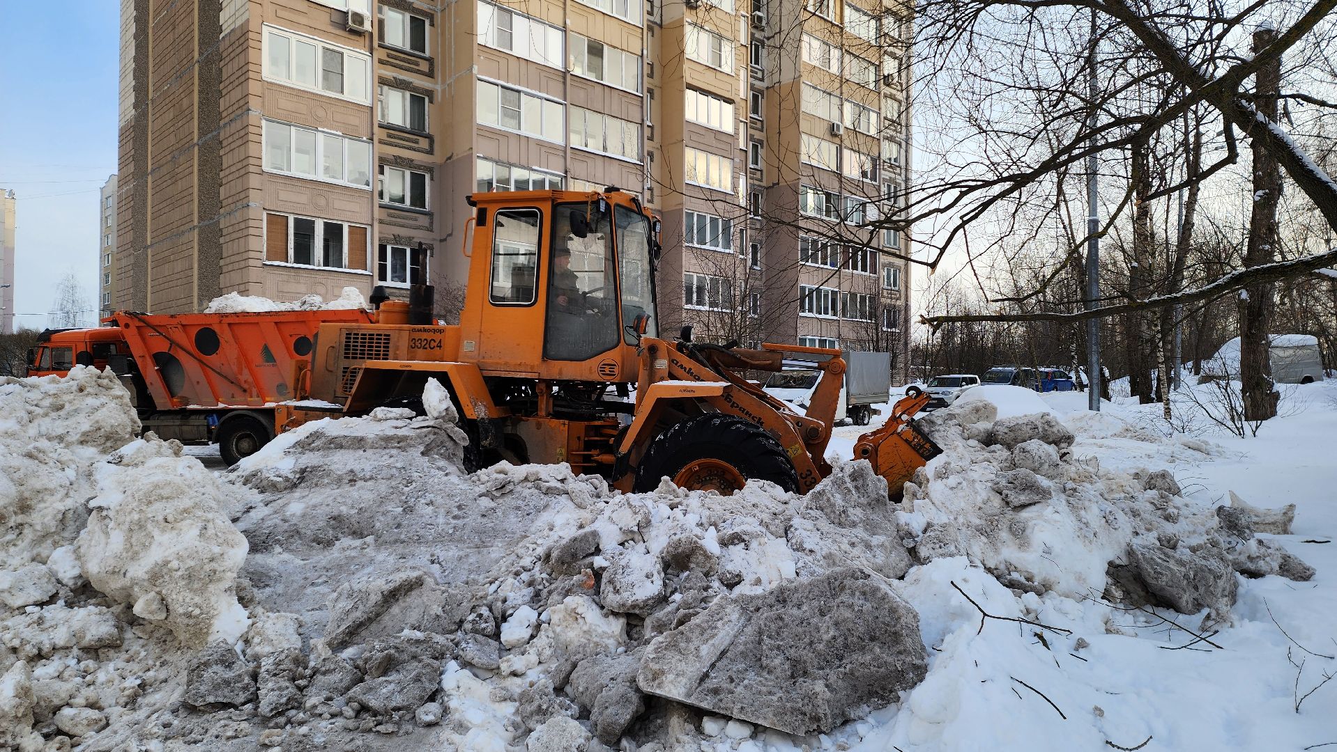 Городской округ Пушкинский, Ивантеевка, Уборка снега, городское хозяйство ивантеевка,
