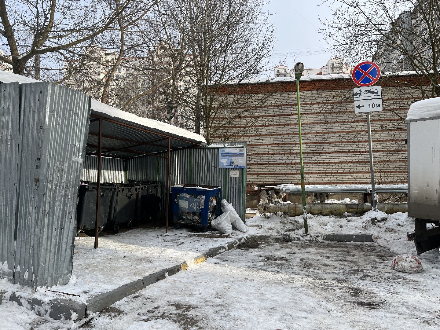 контейнерная площадка, мусор, вывоз мусора,