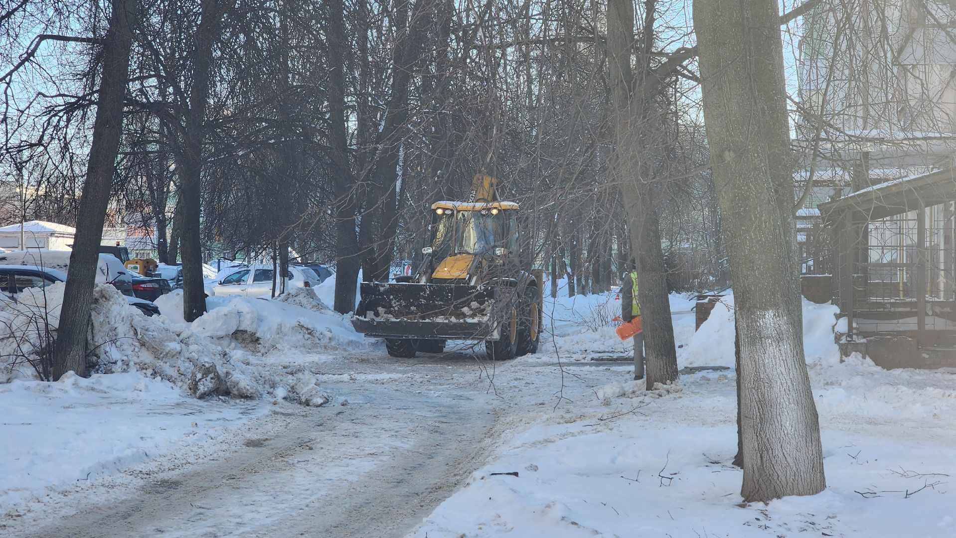 кашира, жкх, уборка, вывоз снега, водоканал, сугробы, завалы,