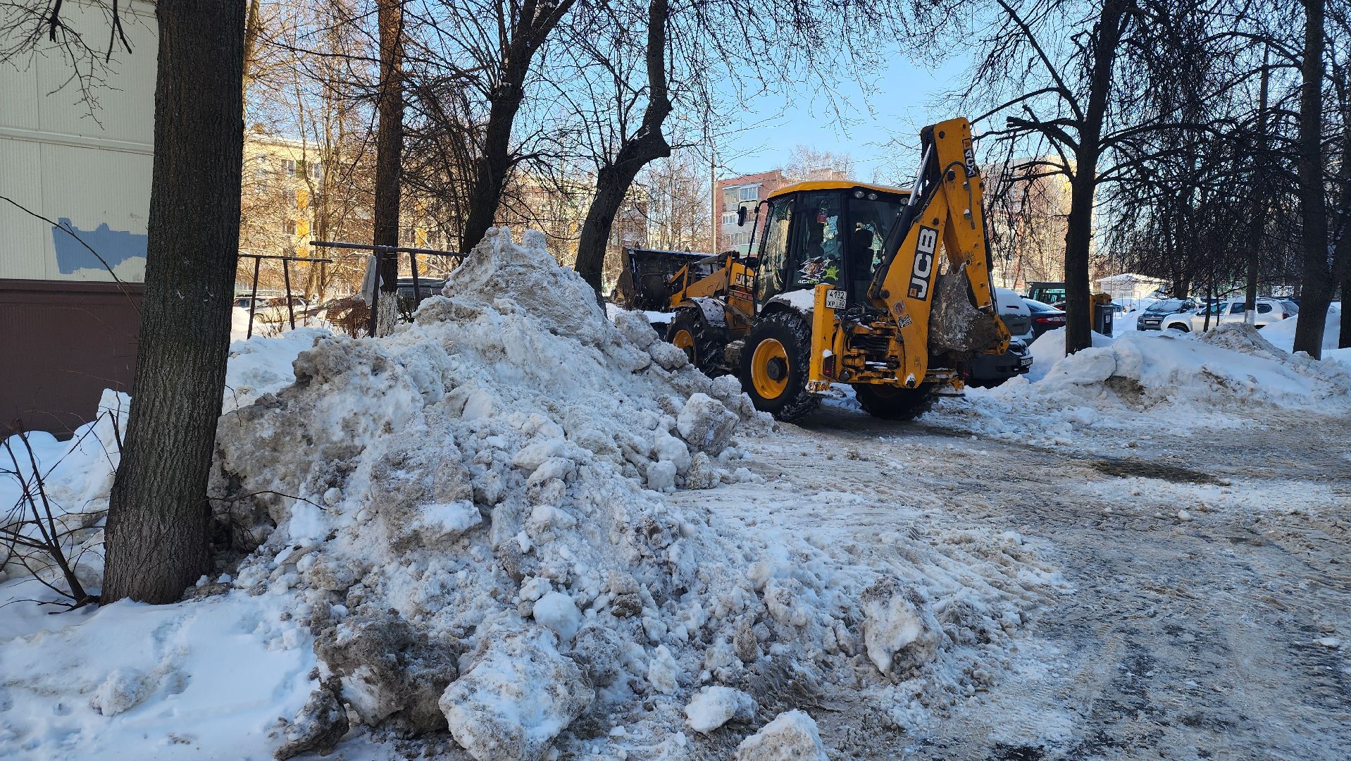 кашира, жкх, уборка, вывоз снега, водоканал, сугробы, завалы,