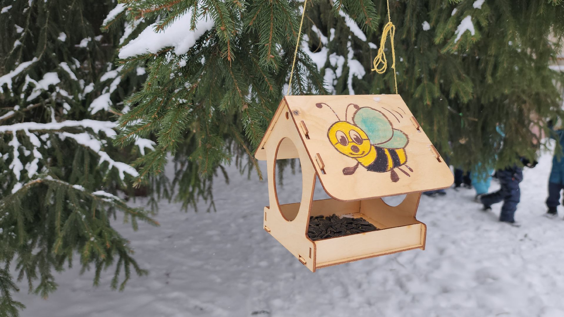 серпухов, гимназия №1, покормите птиц зимой, кормушка для птиц, акция, экология,