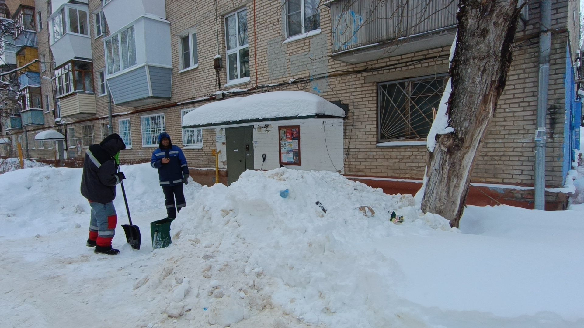 уборка снега, лобня, жкх,