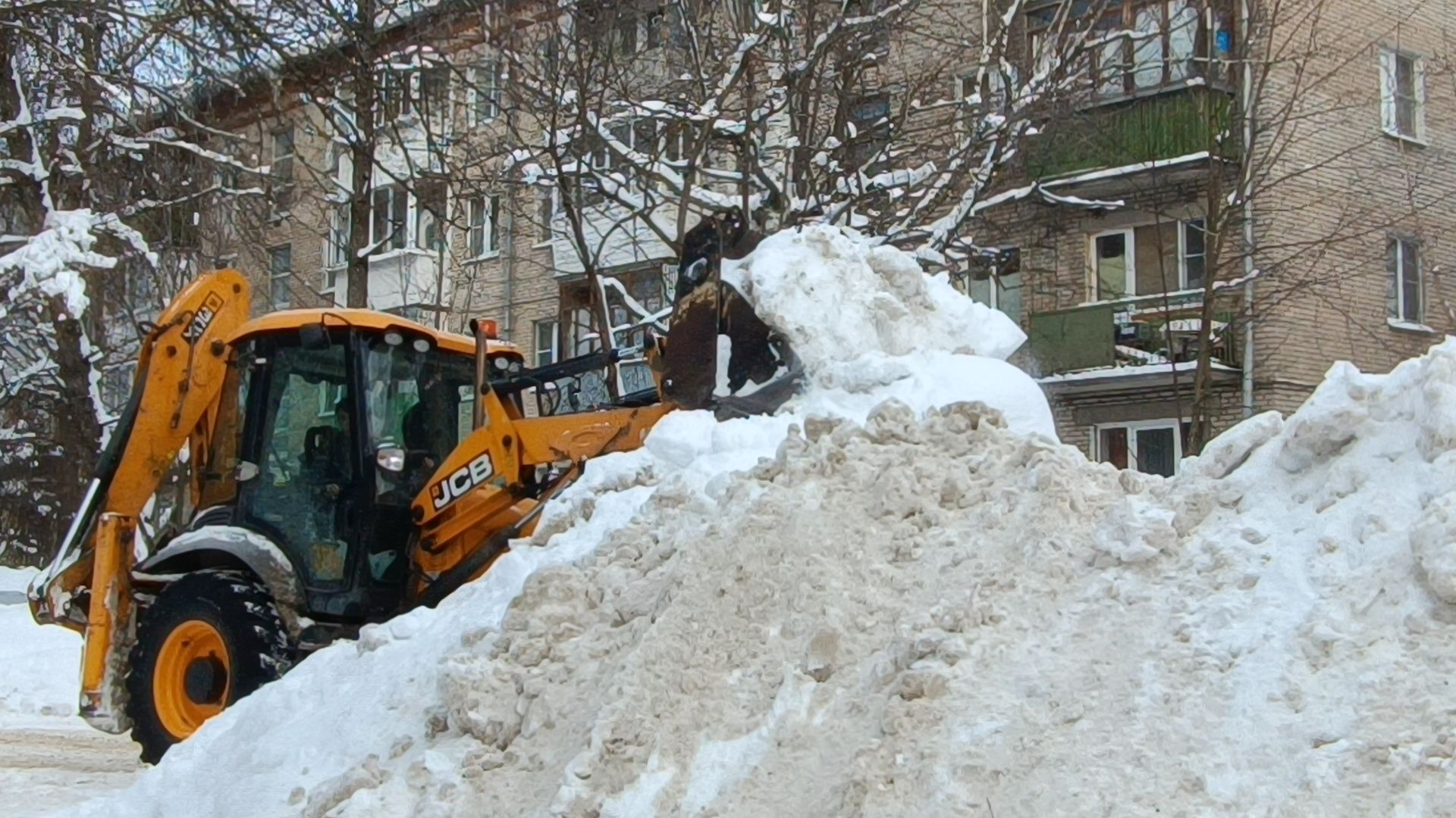 уборка снега, лобня, жкх,
