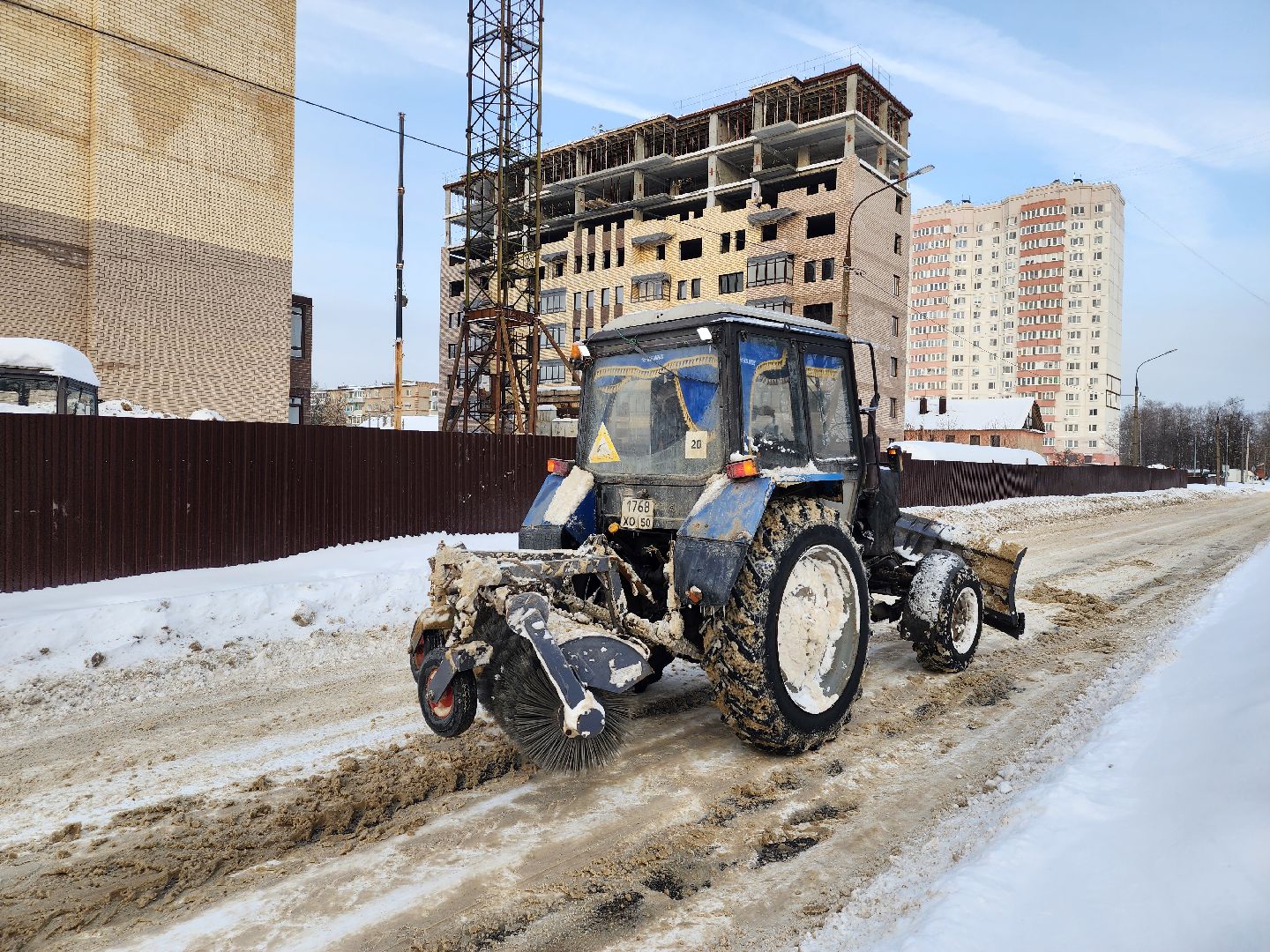 уборка снега, ЖКХ, коммунальные службы, Старая Купавна, Богородский городской округ,