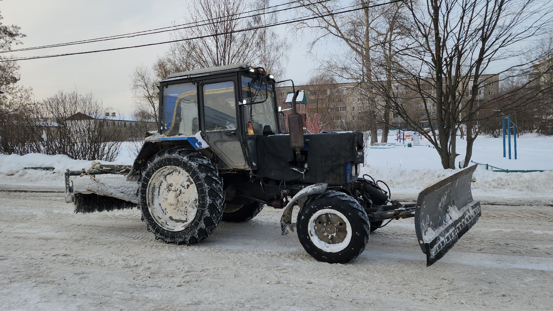 уборка снега, ЖКХ, коммунальные службы, Старая Купавна, Богородский городской округ,