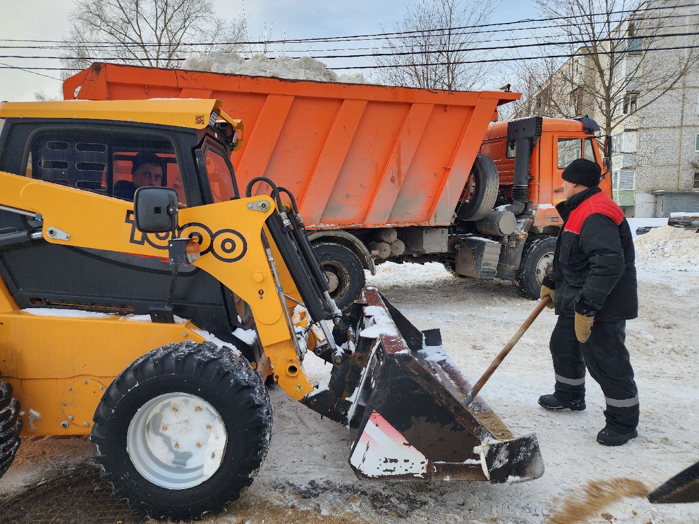 уборка снега, ЖКХ, коммунальные службы, Старая Купавна, Богородский городской округ,