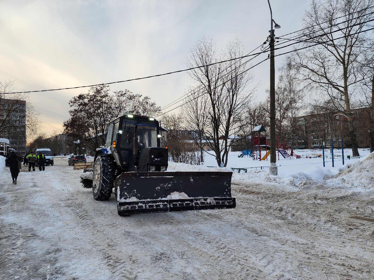 уборка снега, ЖКХ, коммунальные службы, Старая Купавна, Богородский городской округ,