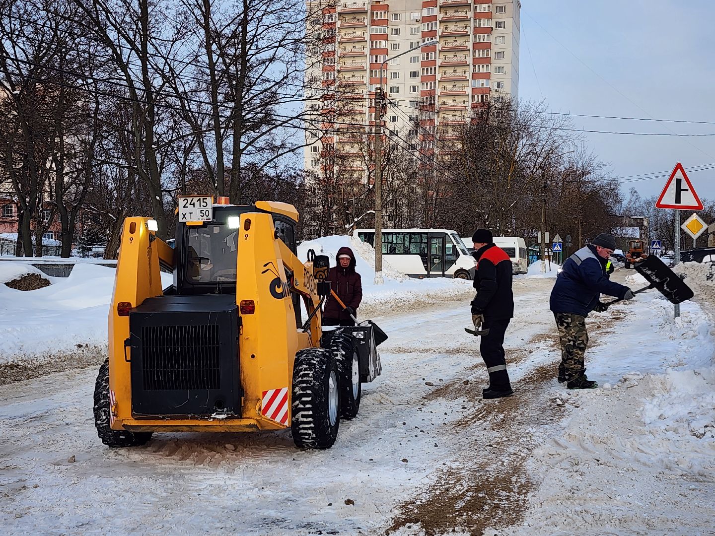 уборка снега, ЖКХ, коммунальные службы, Старая Купавна, Богородский городской округ,
