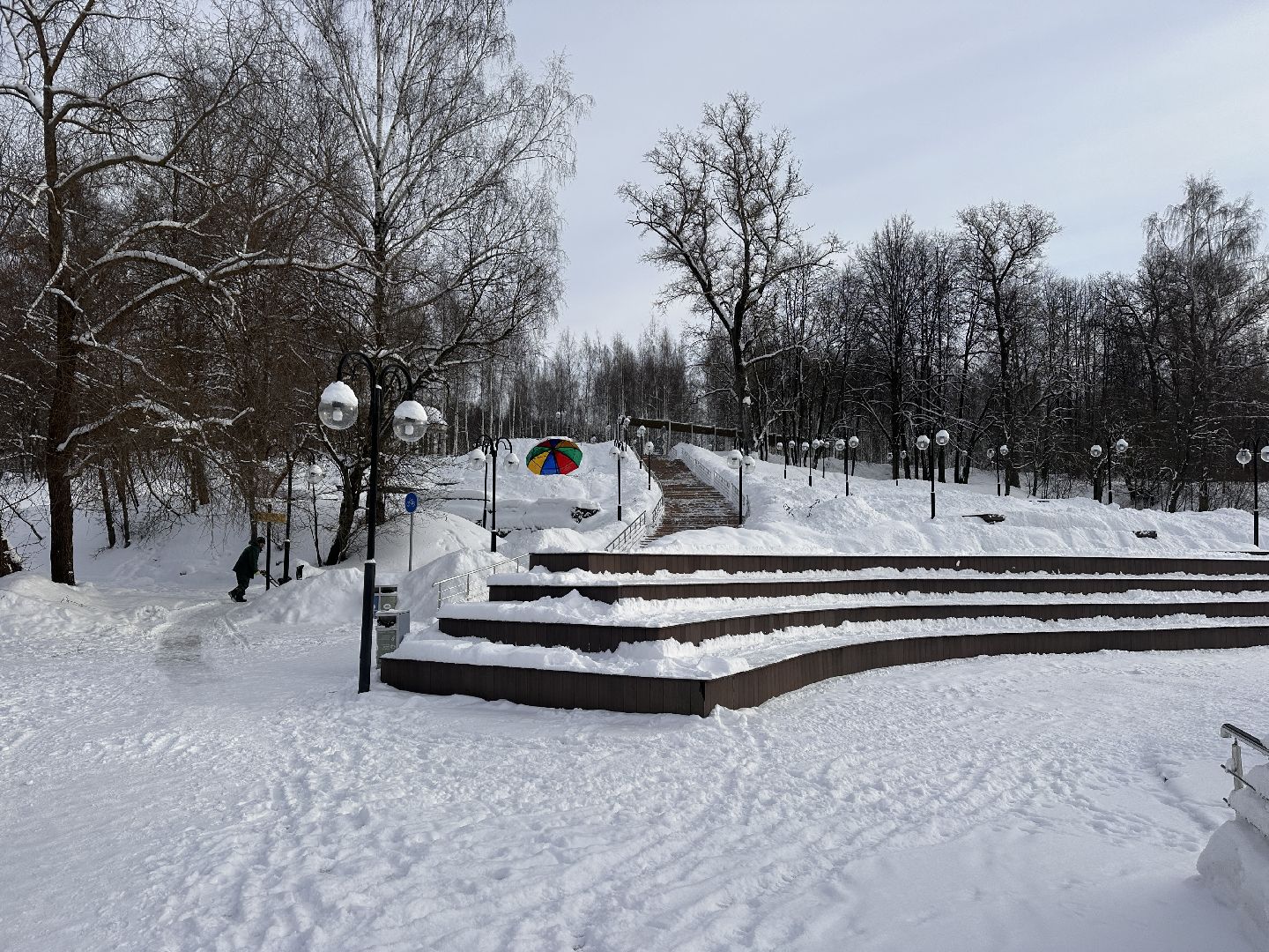 Клин, общество, снег, уборка снега, парки,