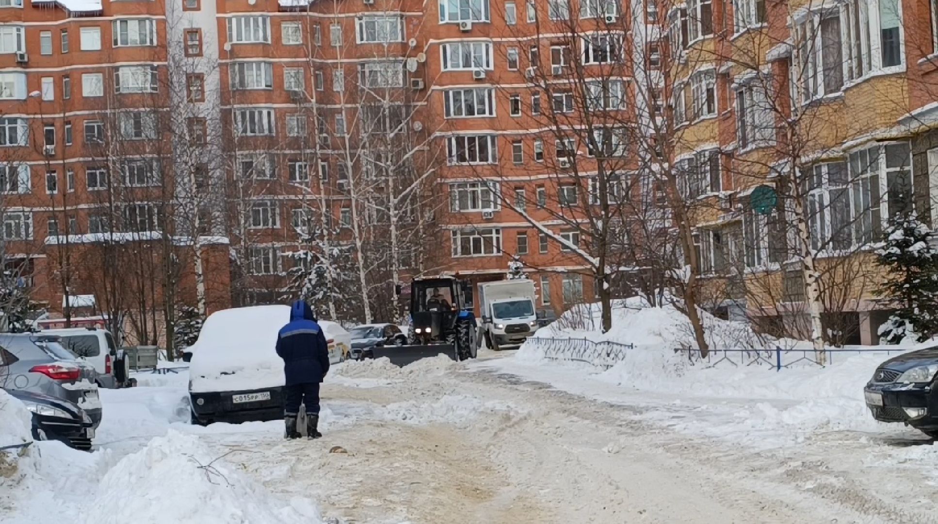 уборка снега, жкх, лобня,