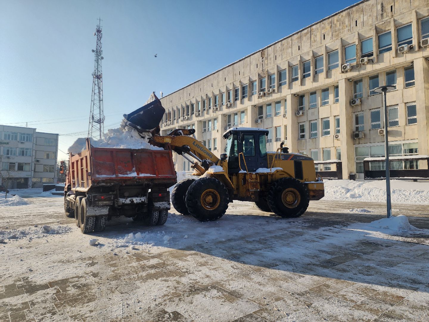 уборка снега, коммунальная техника, коммунальщики, руза, рузский городской округ, московская область, подмосковье,