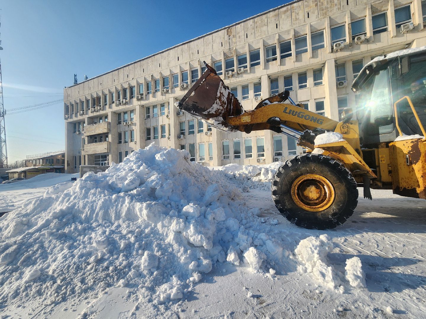 уборка снега, коммунальная техника, коммунальщики, руза, рузский городской округ, московская область, подмосковье,