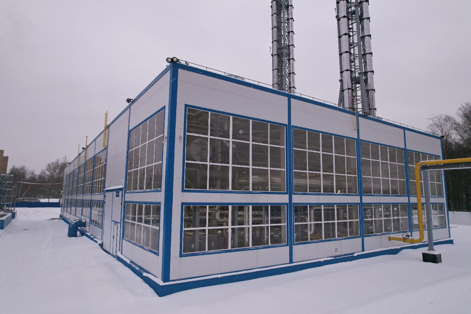 видео с коптера, Королев, котельная,