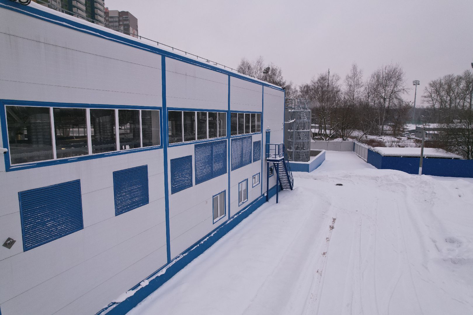 видео с коптера, Королев, котельная,