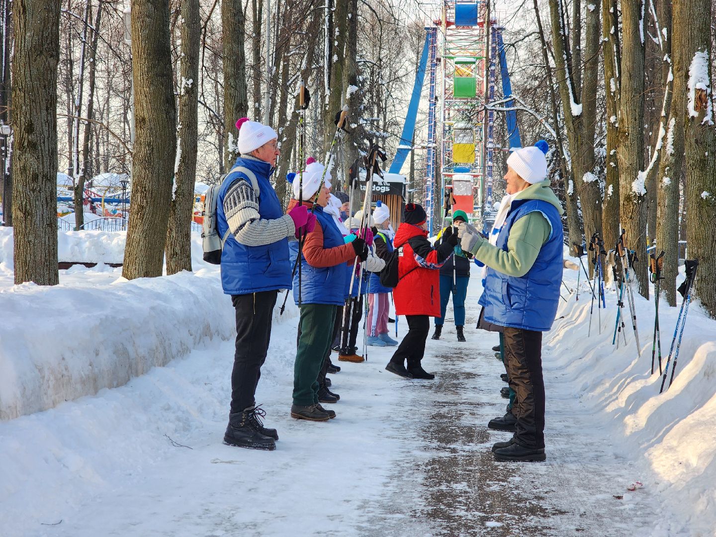 активное долголетие, спорт в подмосковье, скандинавская ходьба, все на старт, видное,