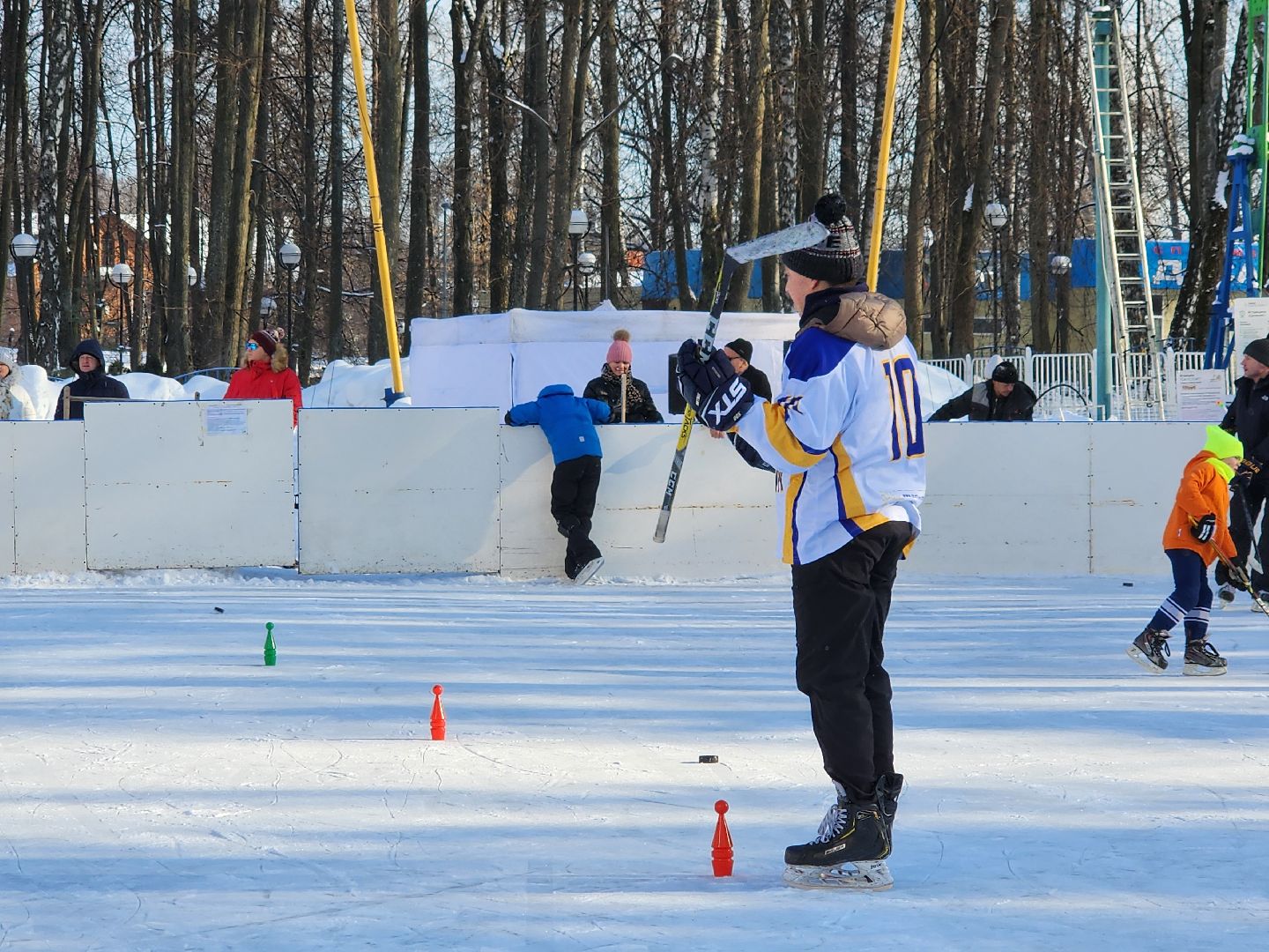 хоккейная команда, металлург,хоккей в парке, видное, спорт подмосковья,