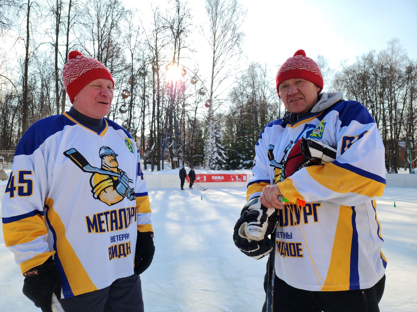 хоккейная команда, металлург,хоккей в парке, видное, спорт подмосковья,
