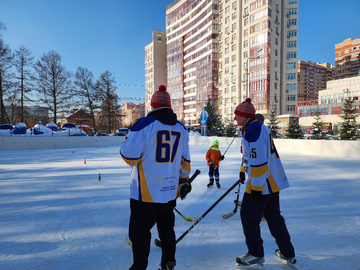 хоккейная команда, металлург,хоккей в парке, видное, спорт подмосковья,
