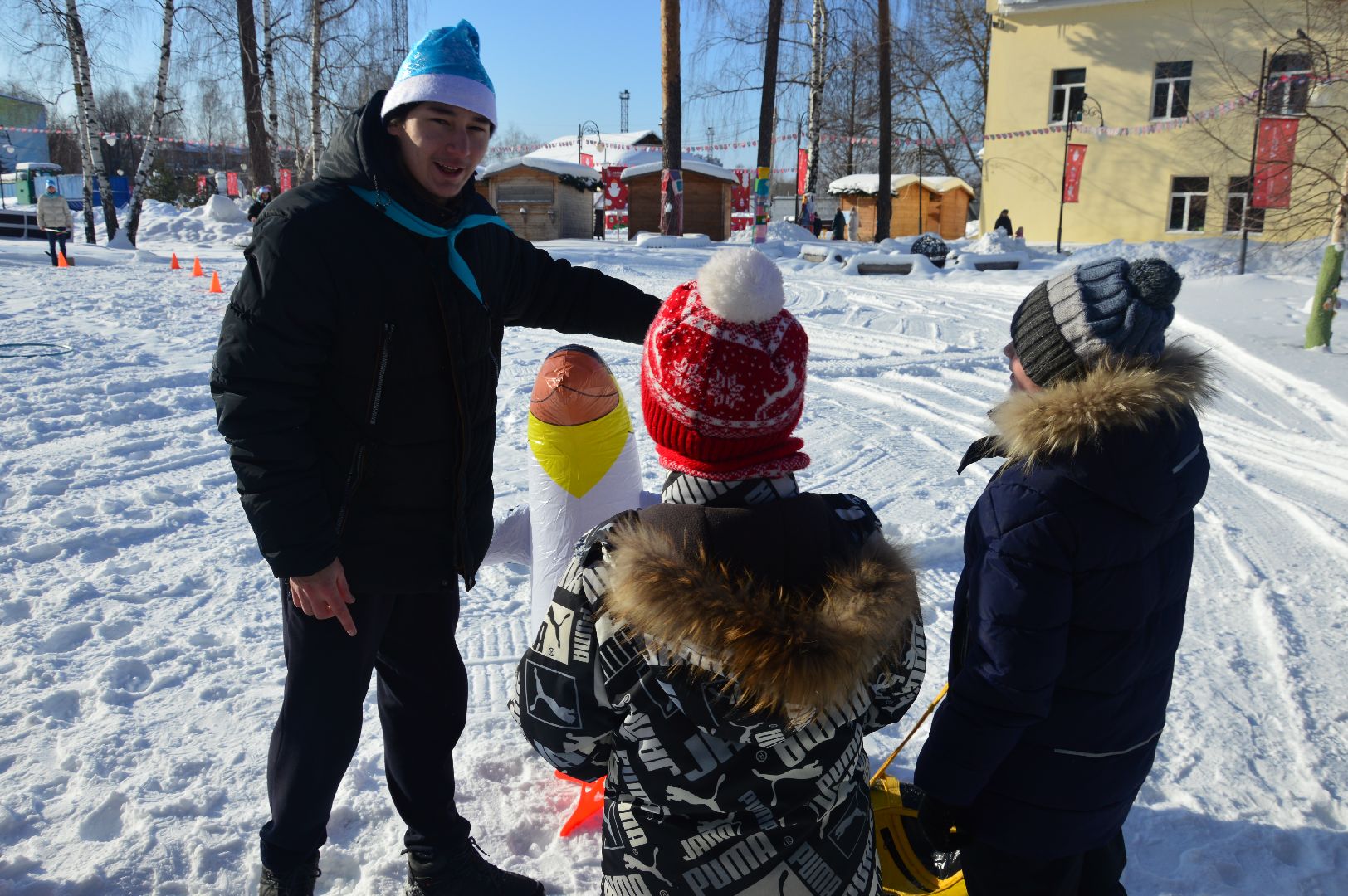 шатура, кто вперед, стартуют все, парки подмосковья, зима в подмомсковье, зима в парках, эстафета,