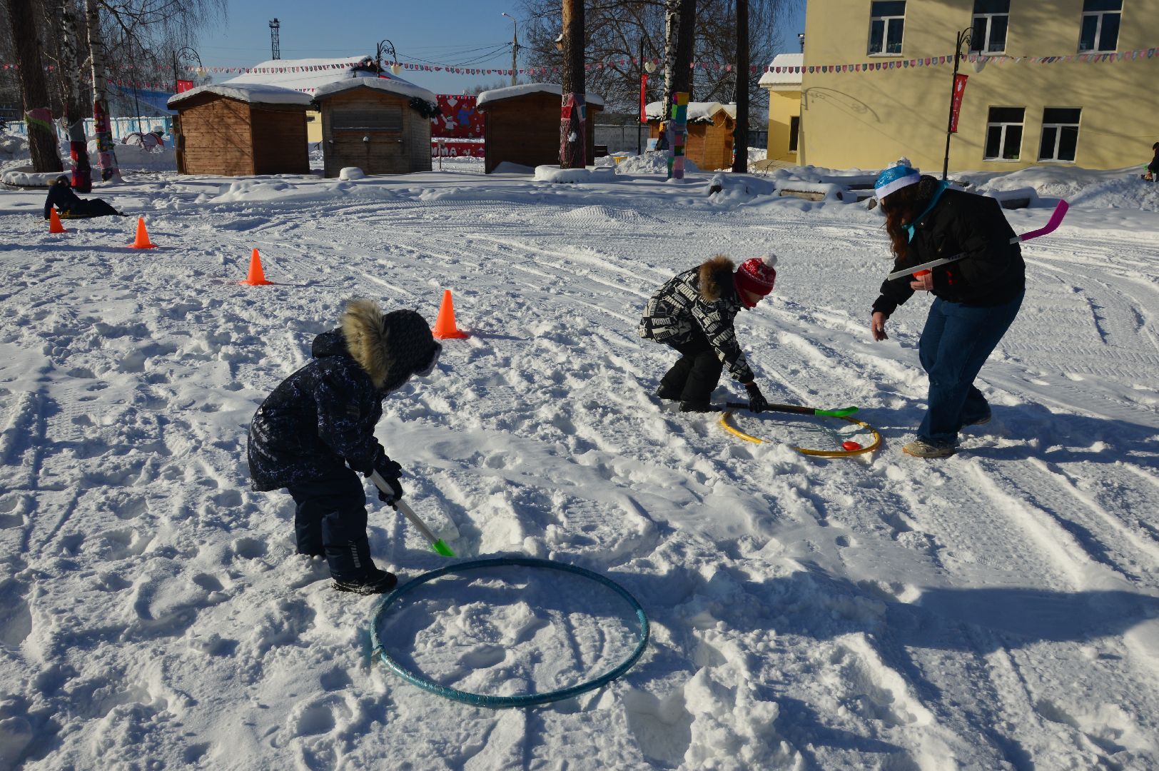 шатура, кто вперед, стартуют все, парки подмосковья, зима в подмомсковье, зима в парках, эстафета,