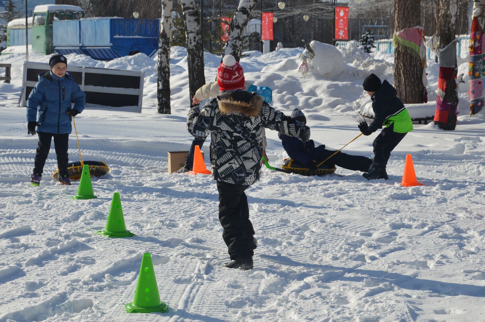 шатура, кто вперед, стартуют все, парки подмосковья, зима в подмомсковье, зима в парках, эстафета,