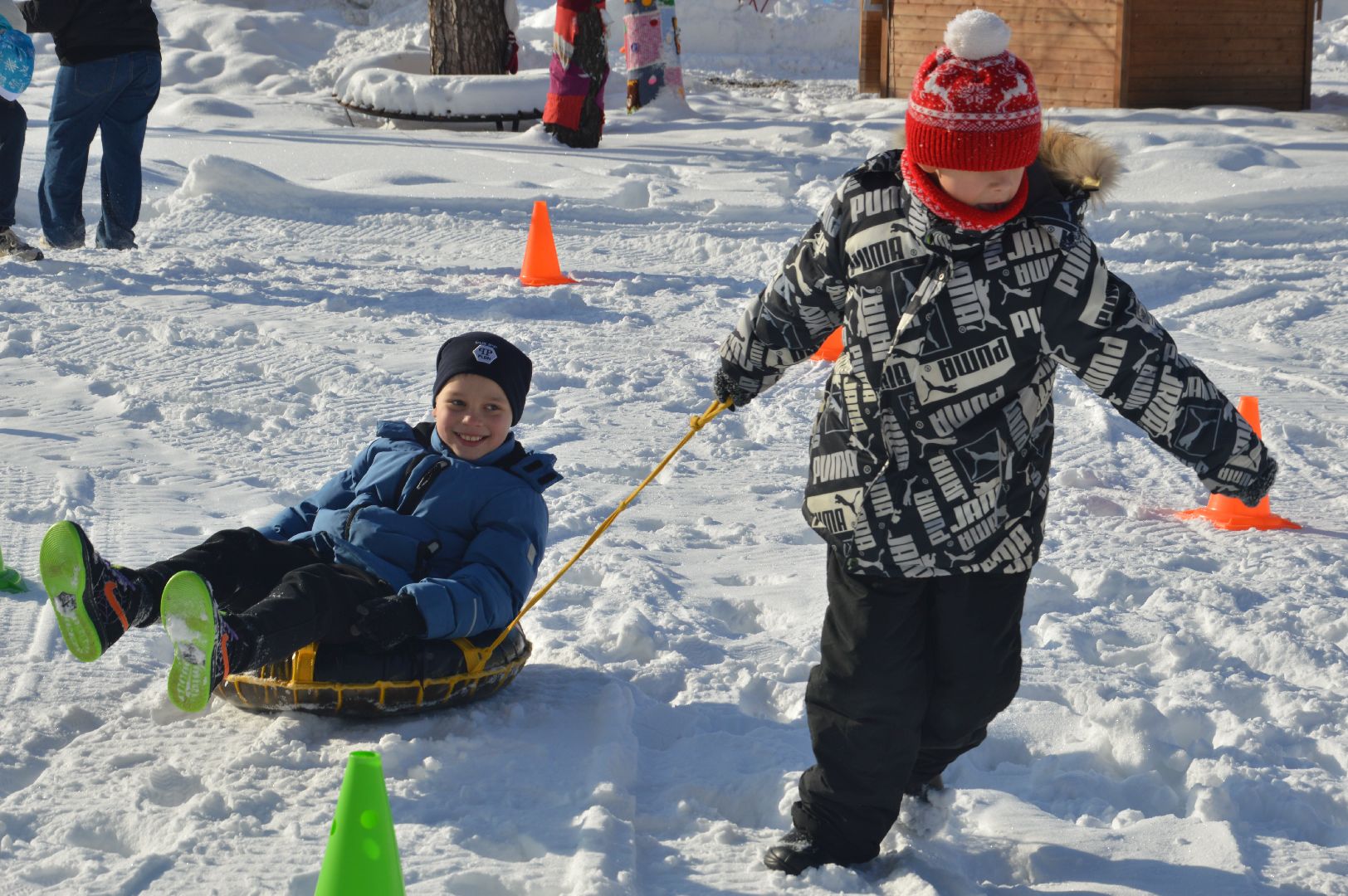 шатура, кто вперед, стартуют все, парки подмосковья, зима в подмомсковье, зима в парках, эстафета,