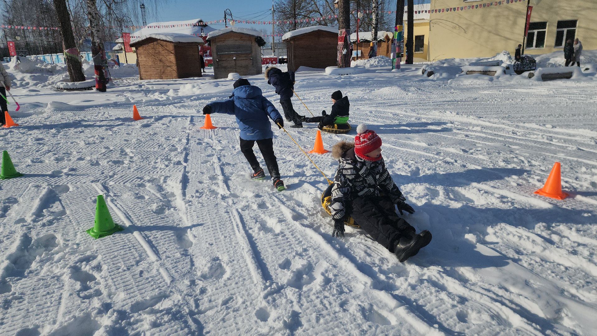 шатура, кто вперед, стартуют все, парки подмосковья, зима в подмомсковье, зима в парках, эстафета,