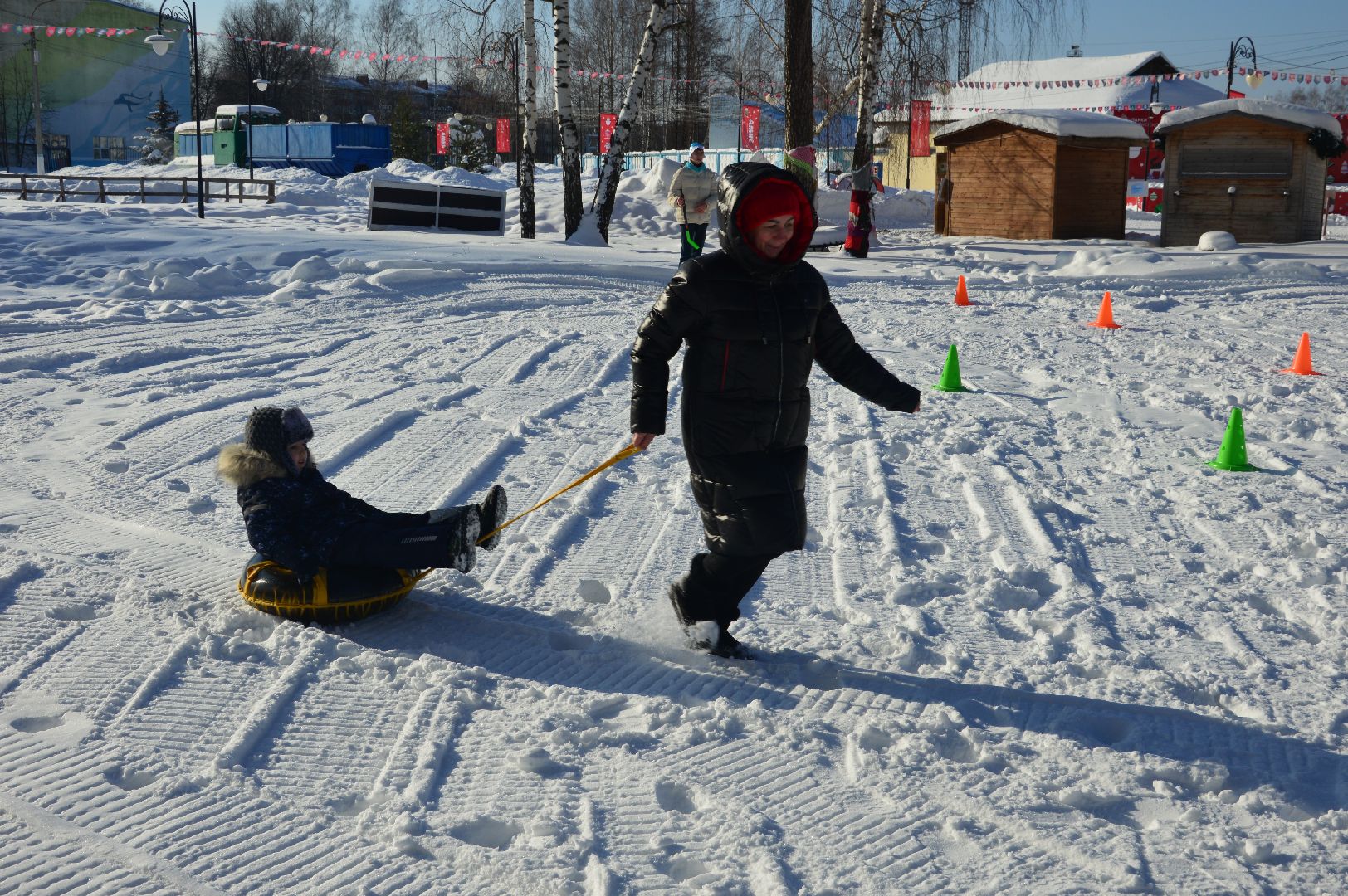 шатура, кто вперед, стартуют все, парки подмосковья, зима в подмомсковье, зима в парках, эстафета,
