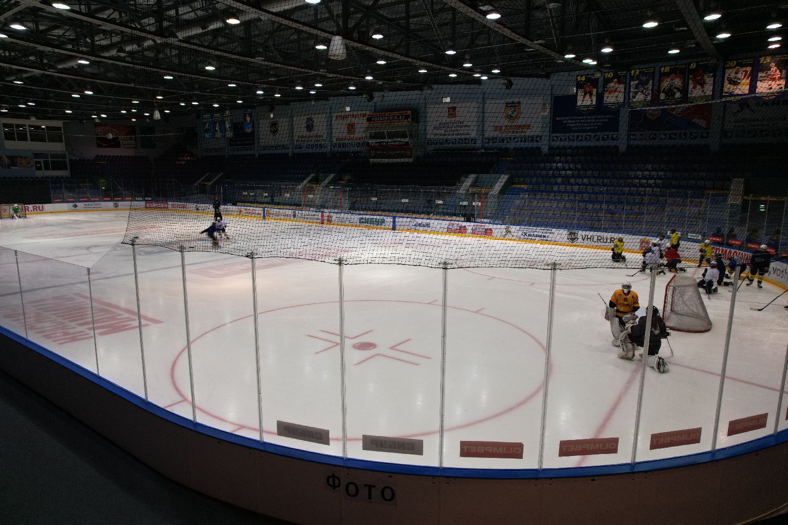 видео с коптера, хоккей,