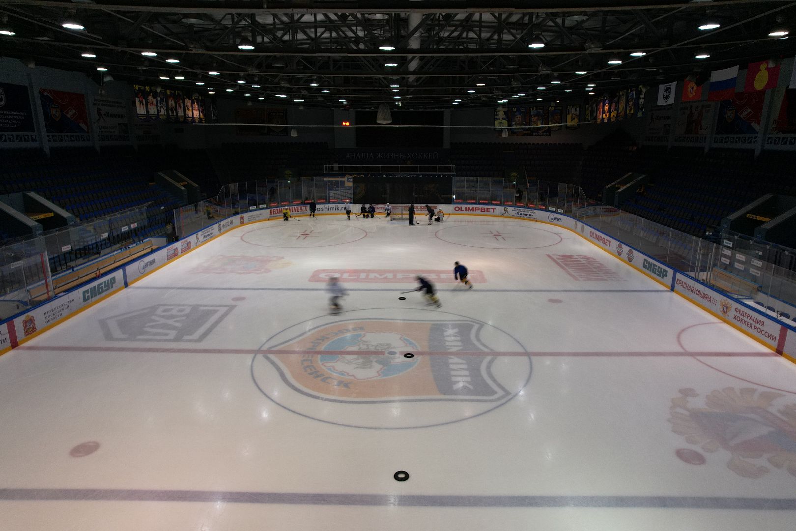 видео с коптера, хоккей,