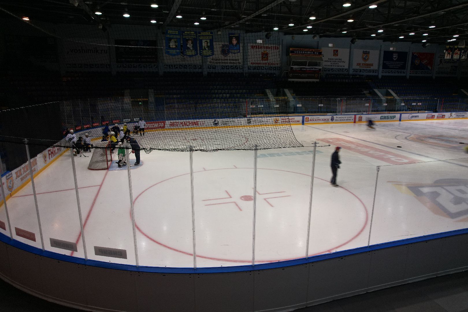 видео с коптера, хоккей,