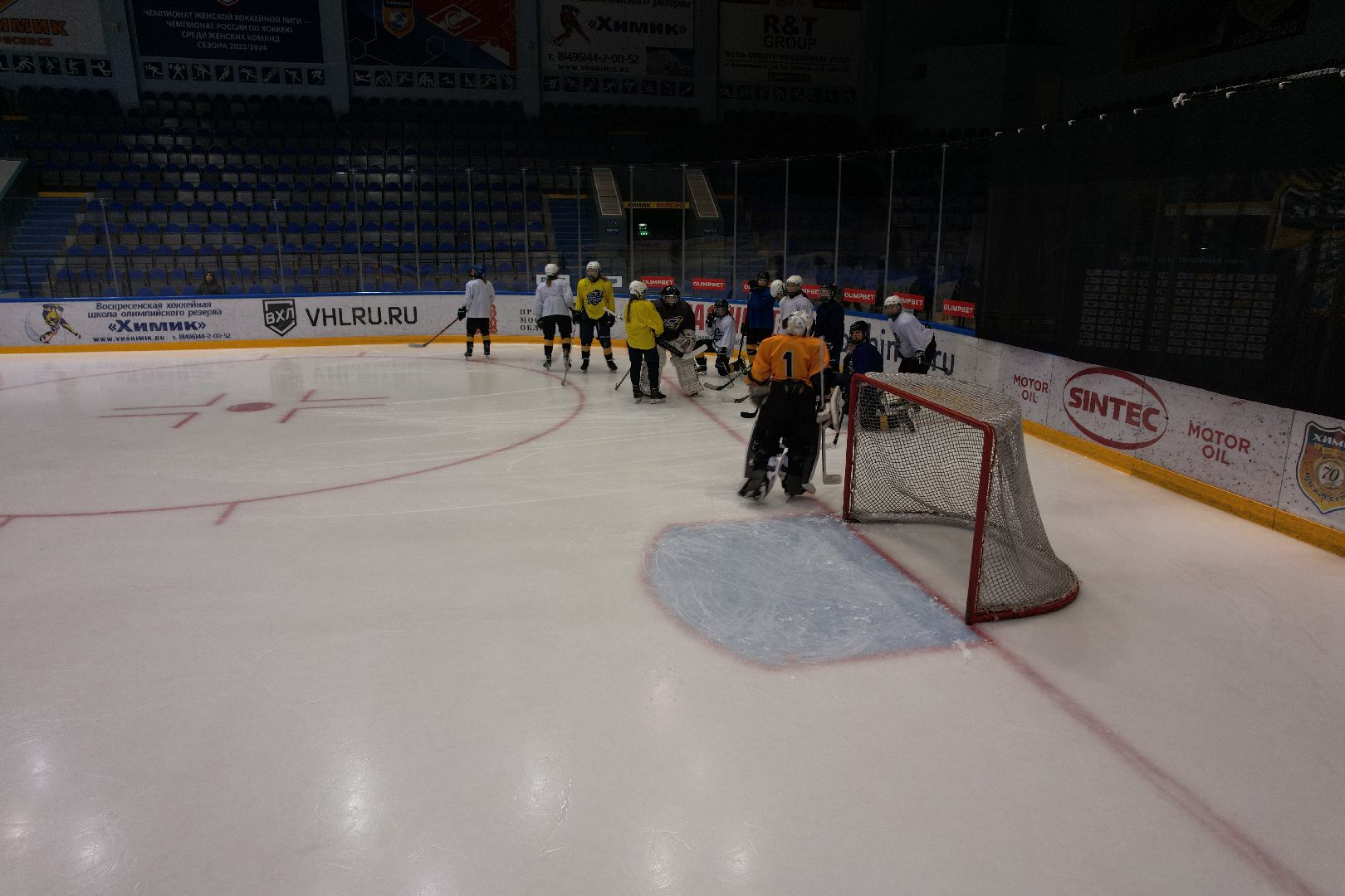 видео с коптера, хоккей,