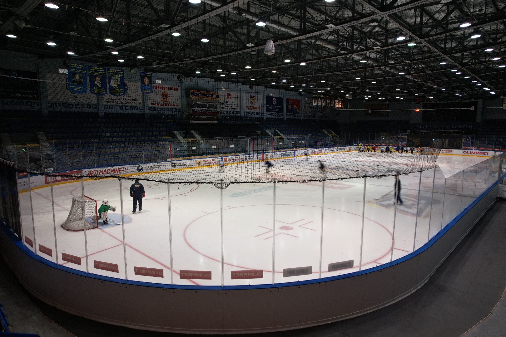 видео с коптера, хоккей,