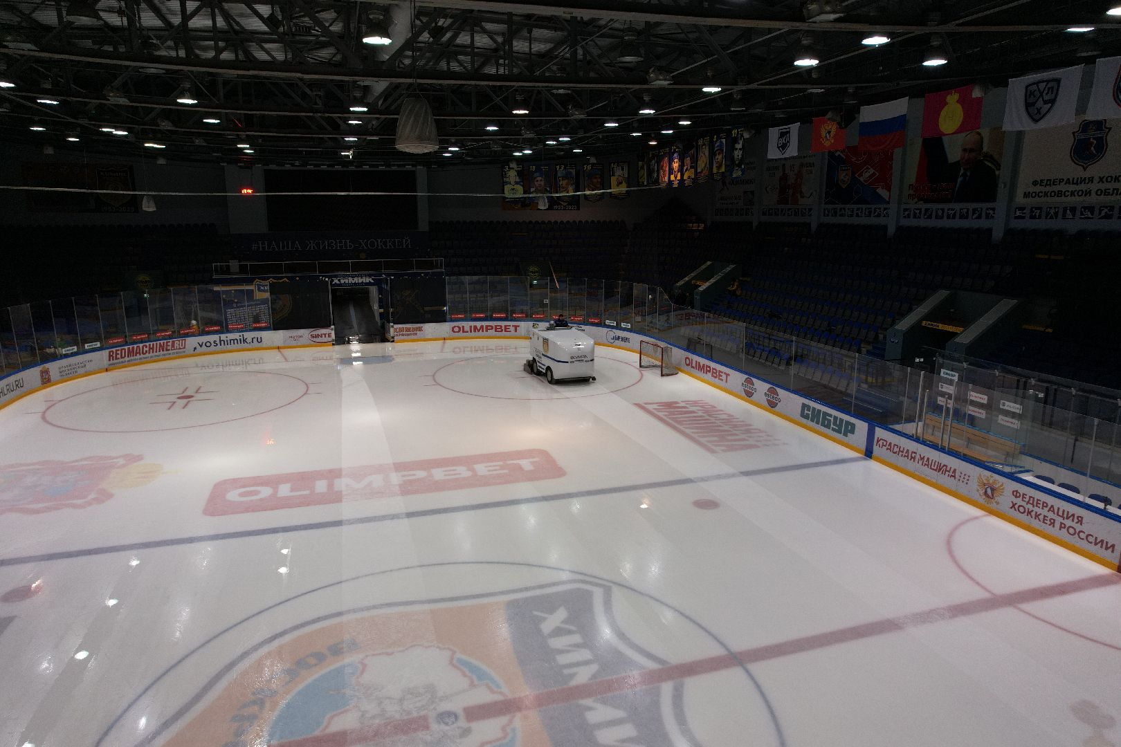 видео с коптера, хоккей,