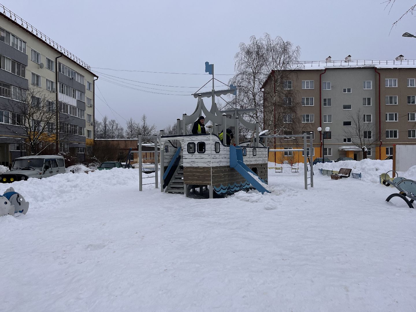 шаховская, снег, комунальная техника,