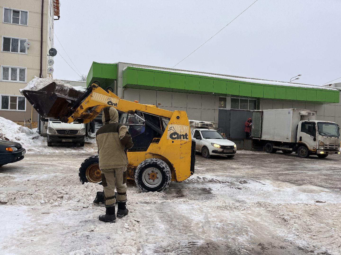 шаховская, снег, комунальная техника,