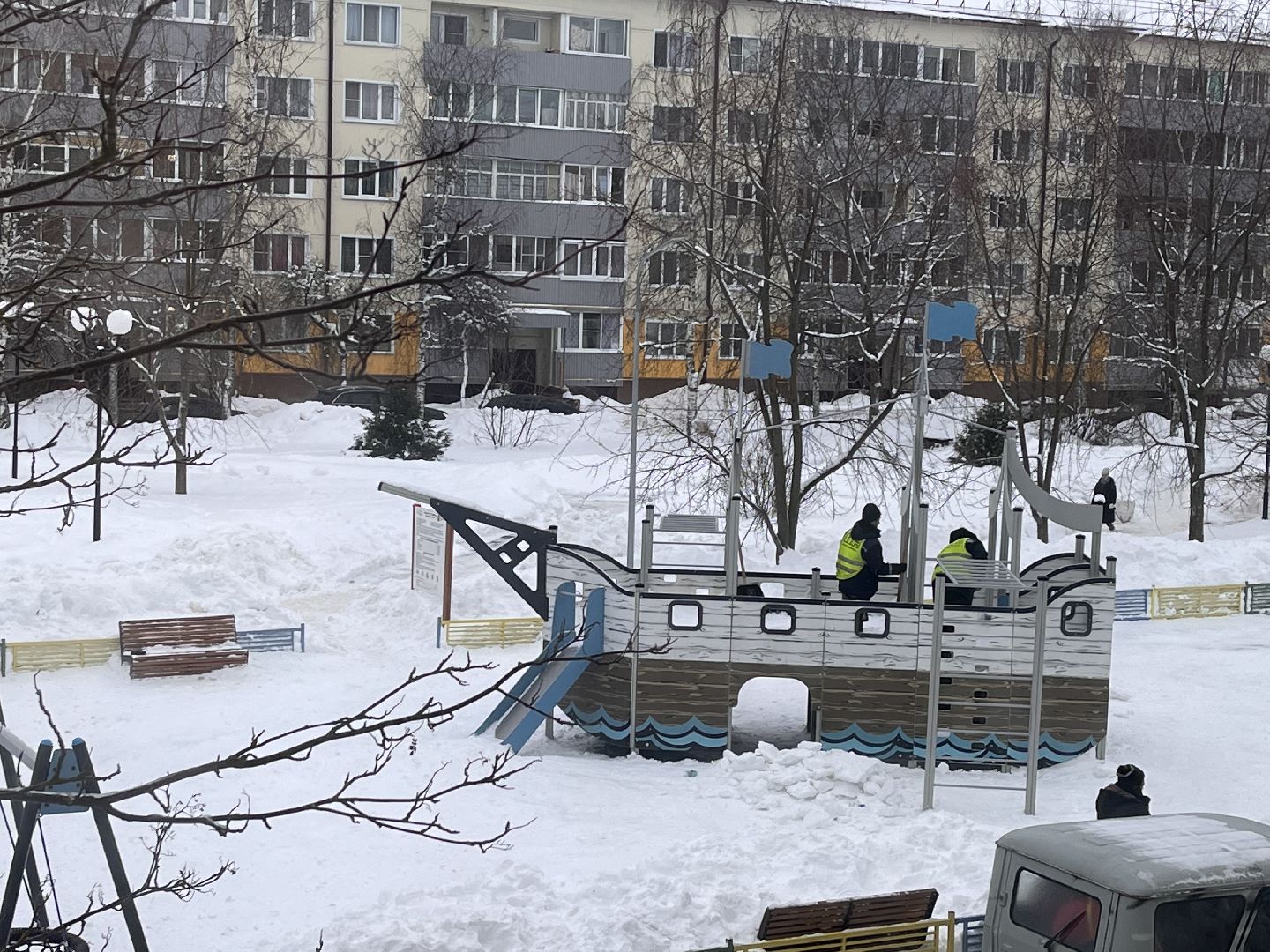 шаховская, снег, комунальная техника,