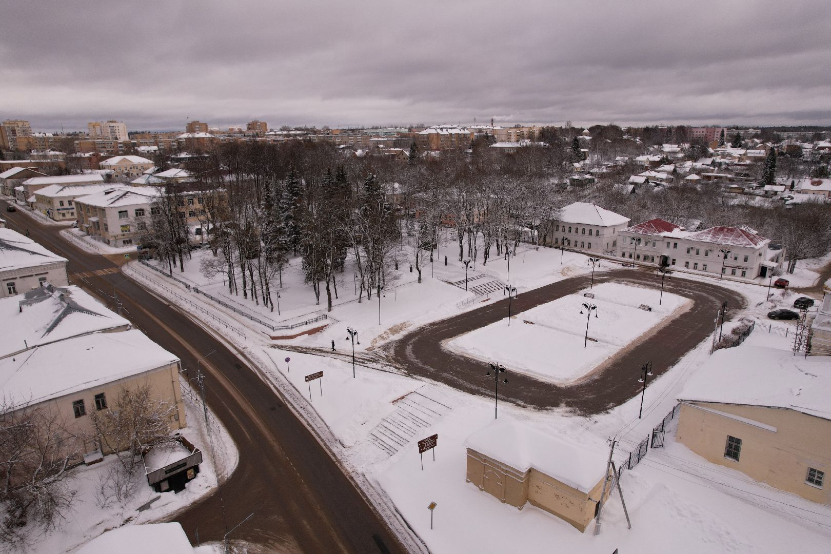 видео с коптера, стадион,