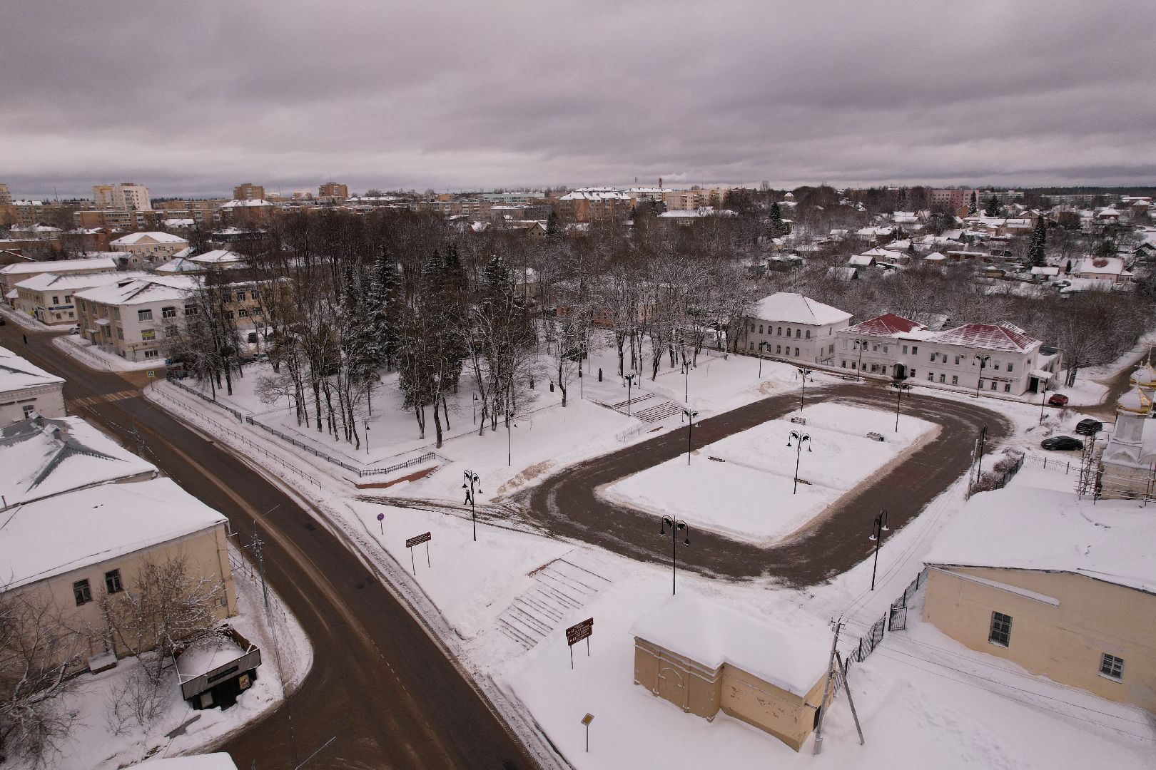 видео с коптера, стадион,