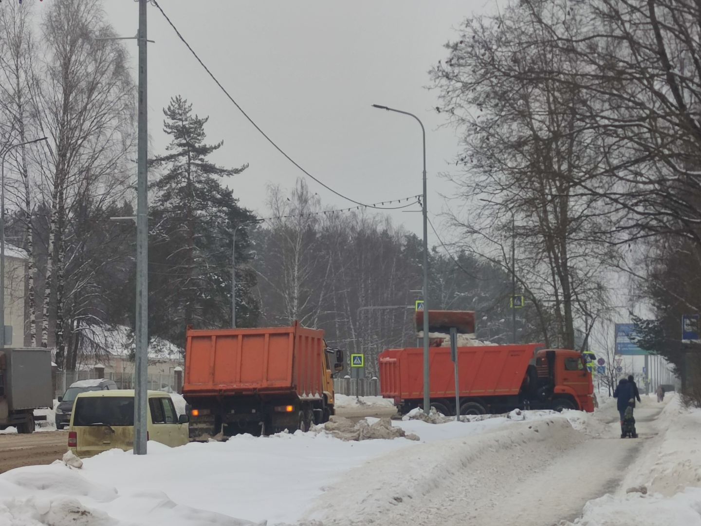 Уборка снега, Уборки города, Машинная уборка, Жкх, коммунальные службы, Дубна,