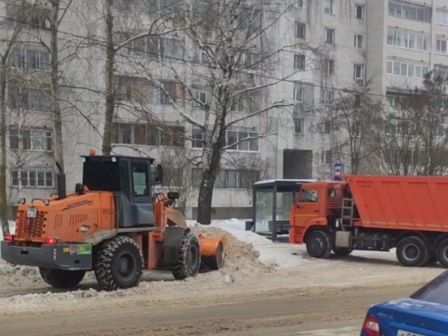 Уборка снега, Уборки города, Машинная уборка, Жкх, коммунальные службы, Дубна,