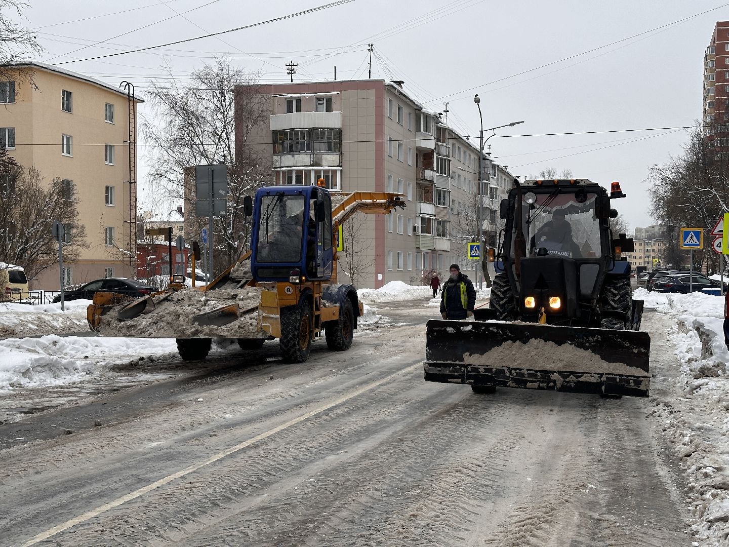 Клин, общество, снег, уборка дорог, ЖКХ,