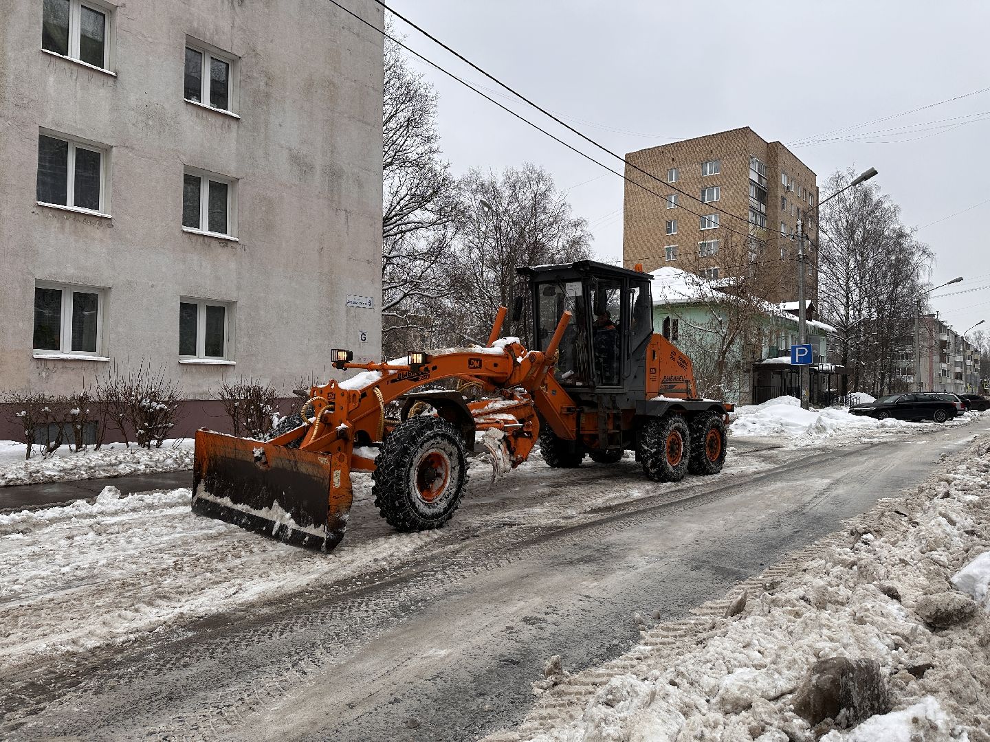Клин, общество, снег, уборка дорог, ЖКХ,