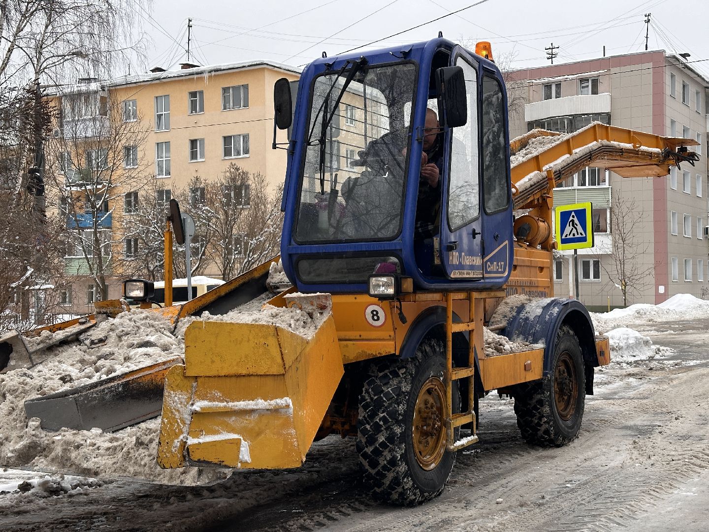 Клин, общество, снег, уборка дорог, ЖКХ,