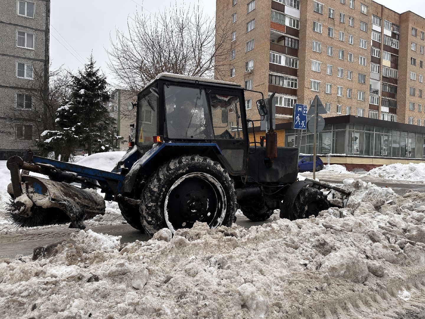 Клин, общество, снег, уборка дорог, ЖКХ,