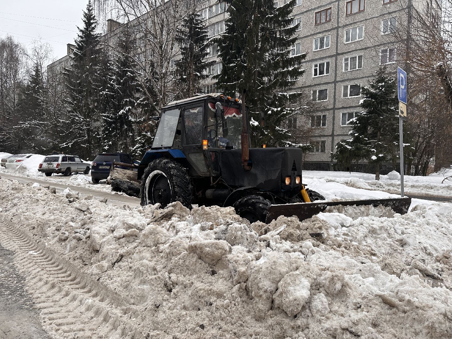 Клин, общество, снег, уборка дорог, ЖКХ,