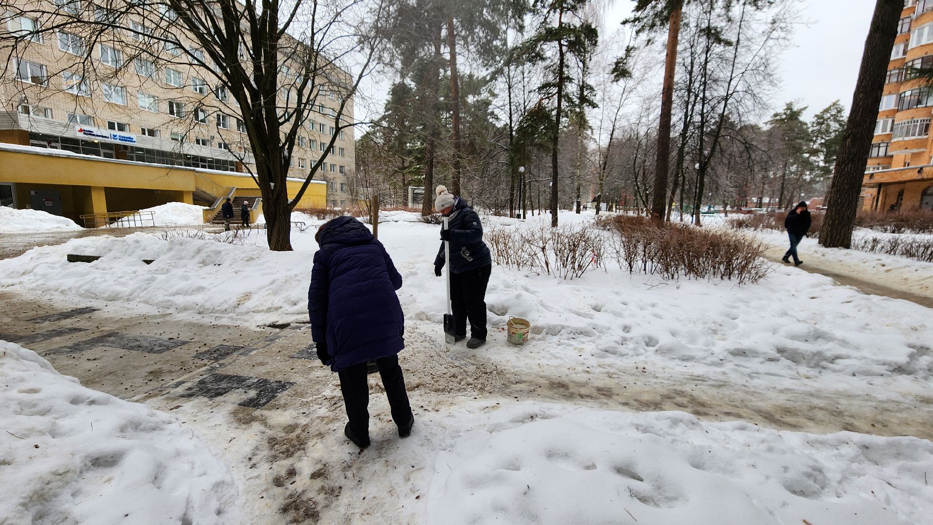 благоуйстройство, ледяной дождь, устранение последствий, протвино, зима,
