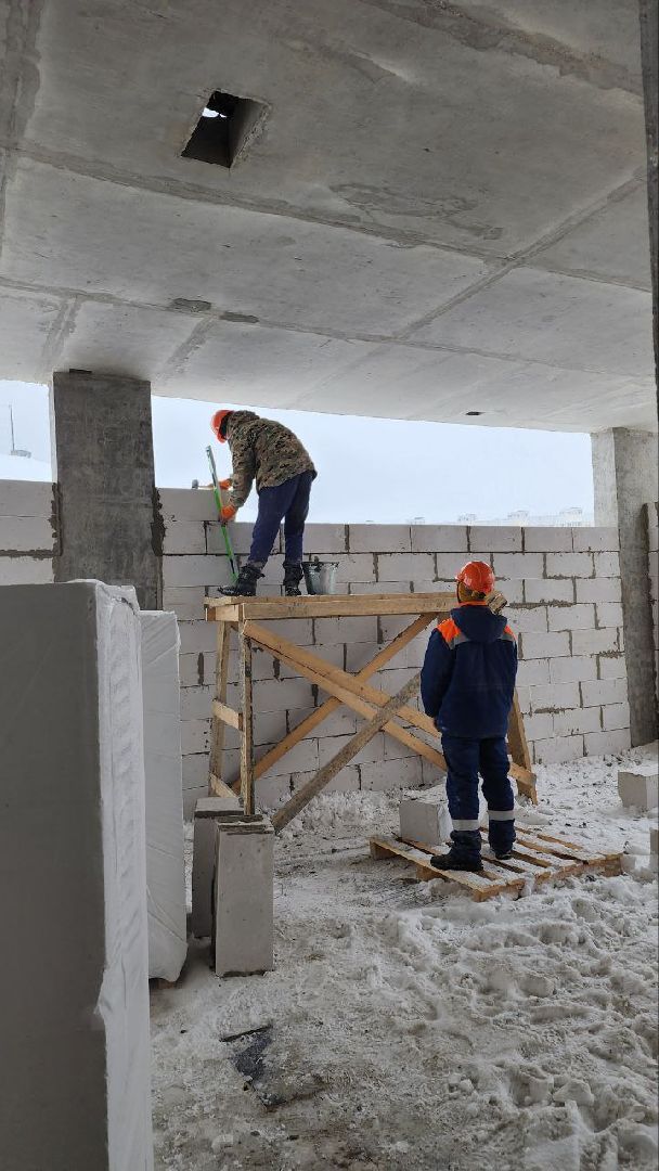 Люберцы, новая поликлиника, строители,