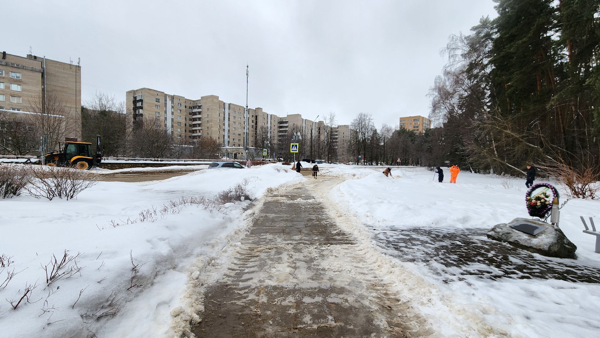 благоуйстройство, протвино, ледяной дождь, уборка снега, стихия,