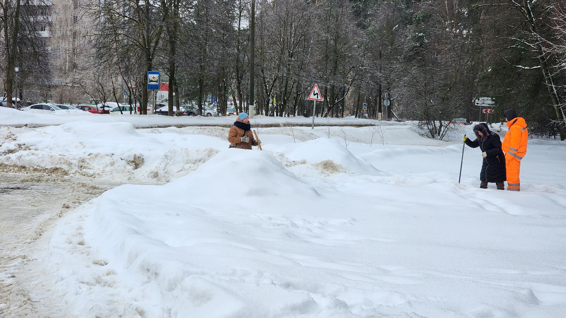 благоуйстройство, протвино, ледяной дождь, уборка снега, стихия,